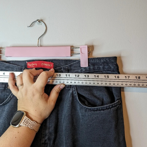 Pepe Jeans Comfort Straight Leg Black Denim Pants Waist 34 Leg 33 - Picture 13 of 13